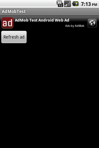 AdMob screenshot