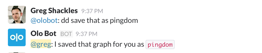 Saving a query